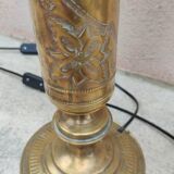 Pairs of ancient oriental brass lanterns