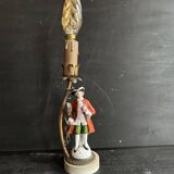 Antique porcelain marquis figurine lamp, 1940