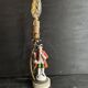 Antique porcelain marquis figurine lamp, 1940