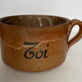 2 large stoneware cups