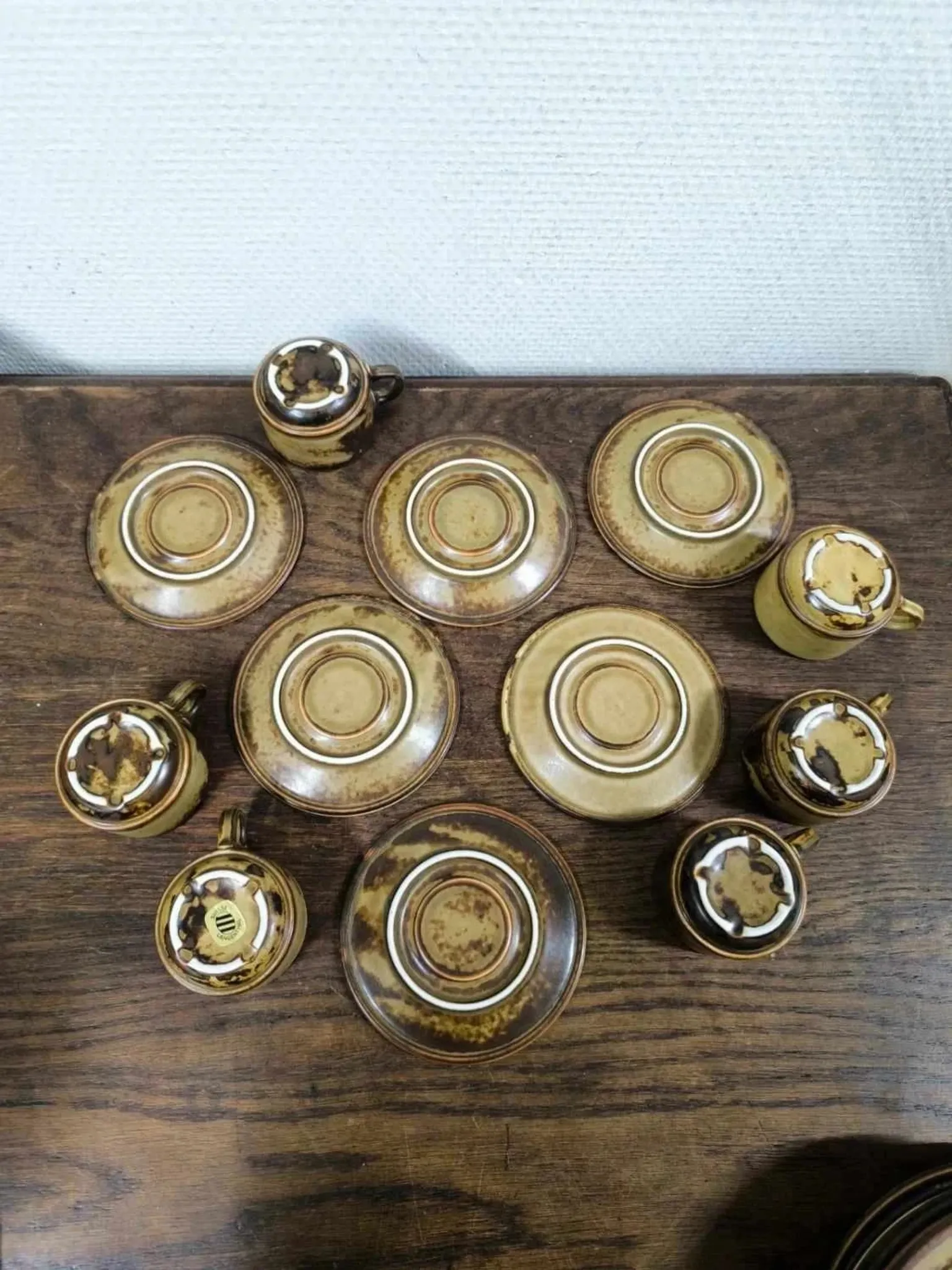 Set of 6 cups and saucers Langenthal