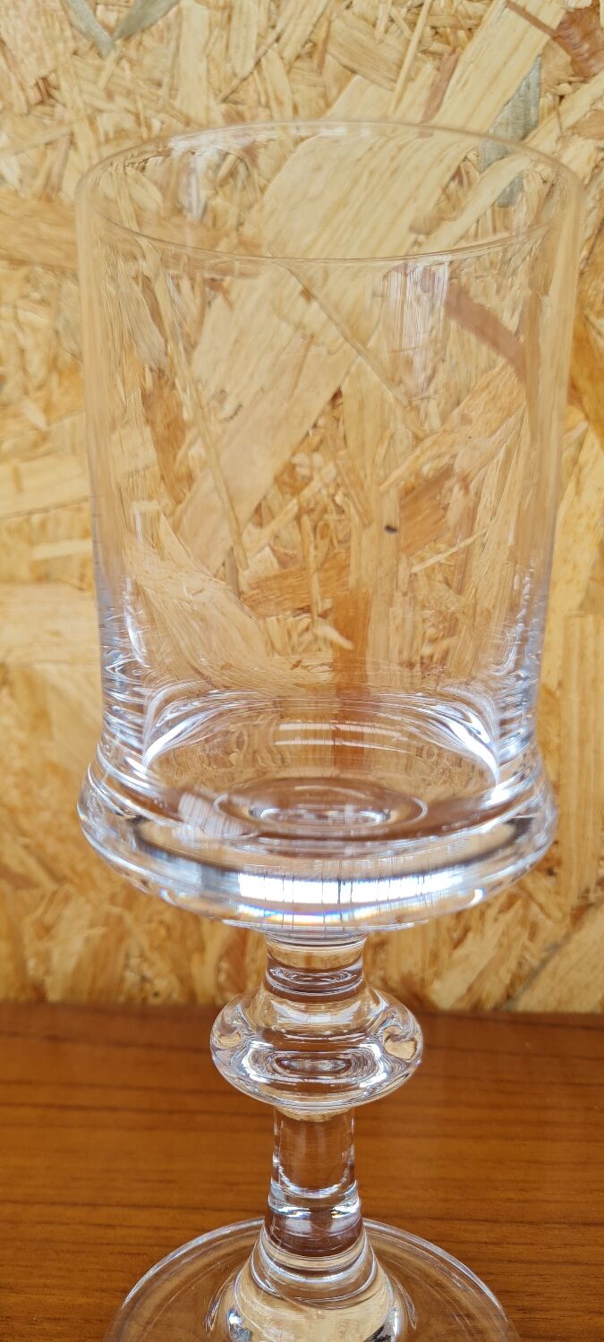 Service of 6 crystal water glasses