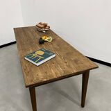 1950s farmhouse table in oak and pine