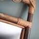 Antique rattan mirror
