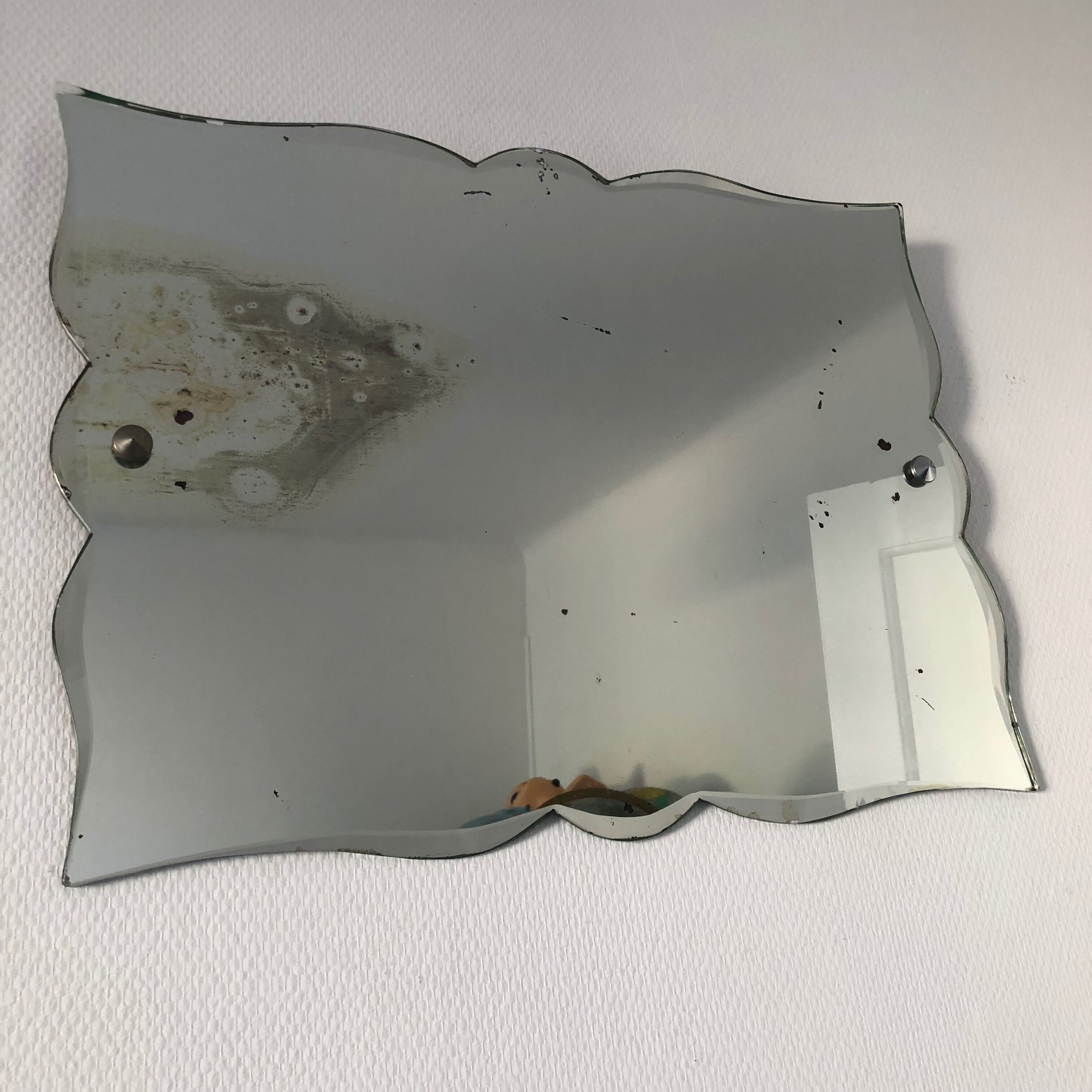 Miroir biseauté Art Déco 60x45cm vintage 1930