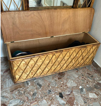 Cloakroom vintage rattan chest