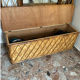 Vestiaire coffre rotin vintage