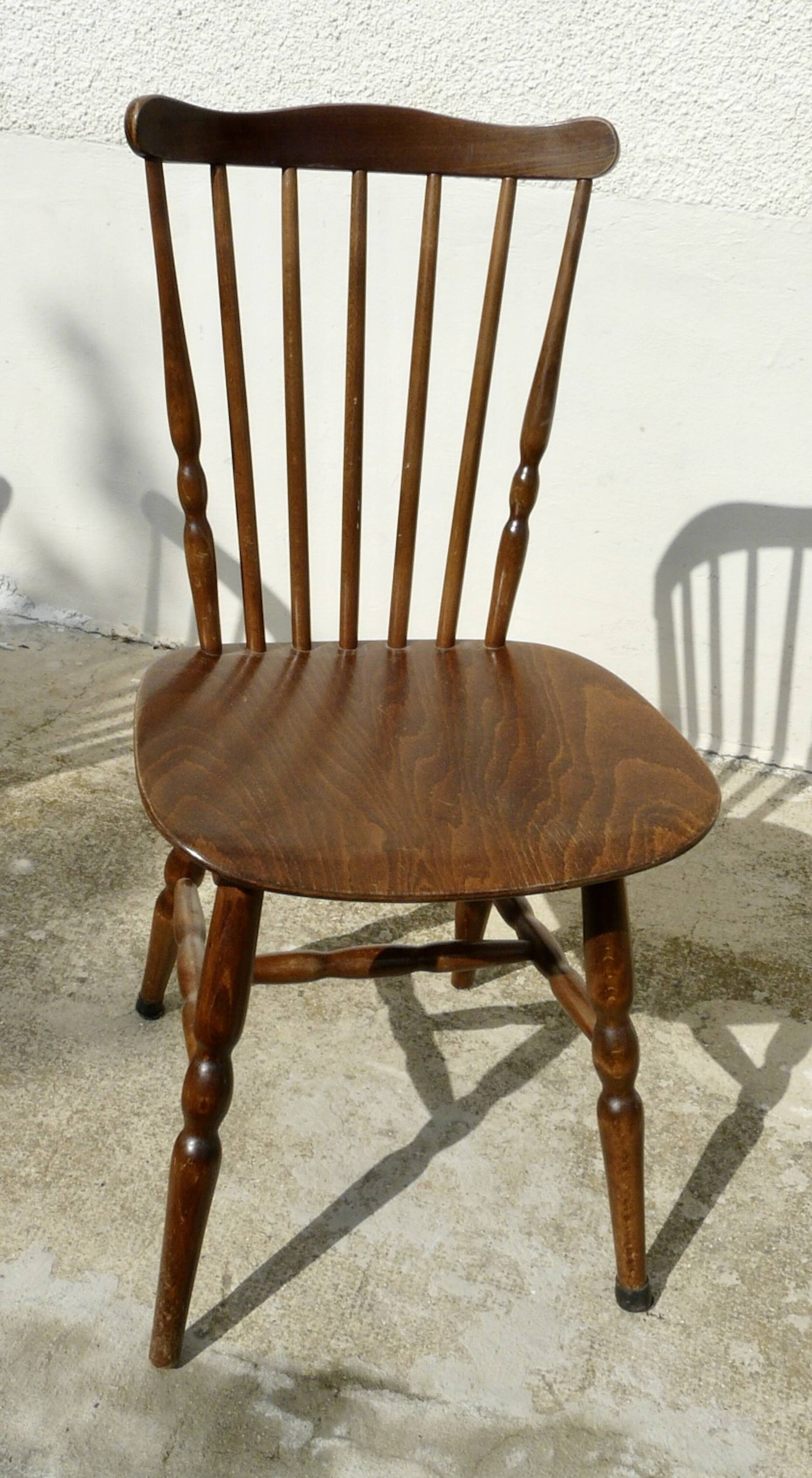 Set of 9 Vintage Scandinavian Bistro Chairs 1960