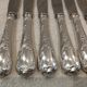 6 silver-plated metal table knives Christofle Marly 4 sharp blades