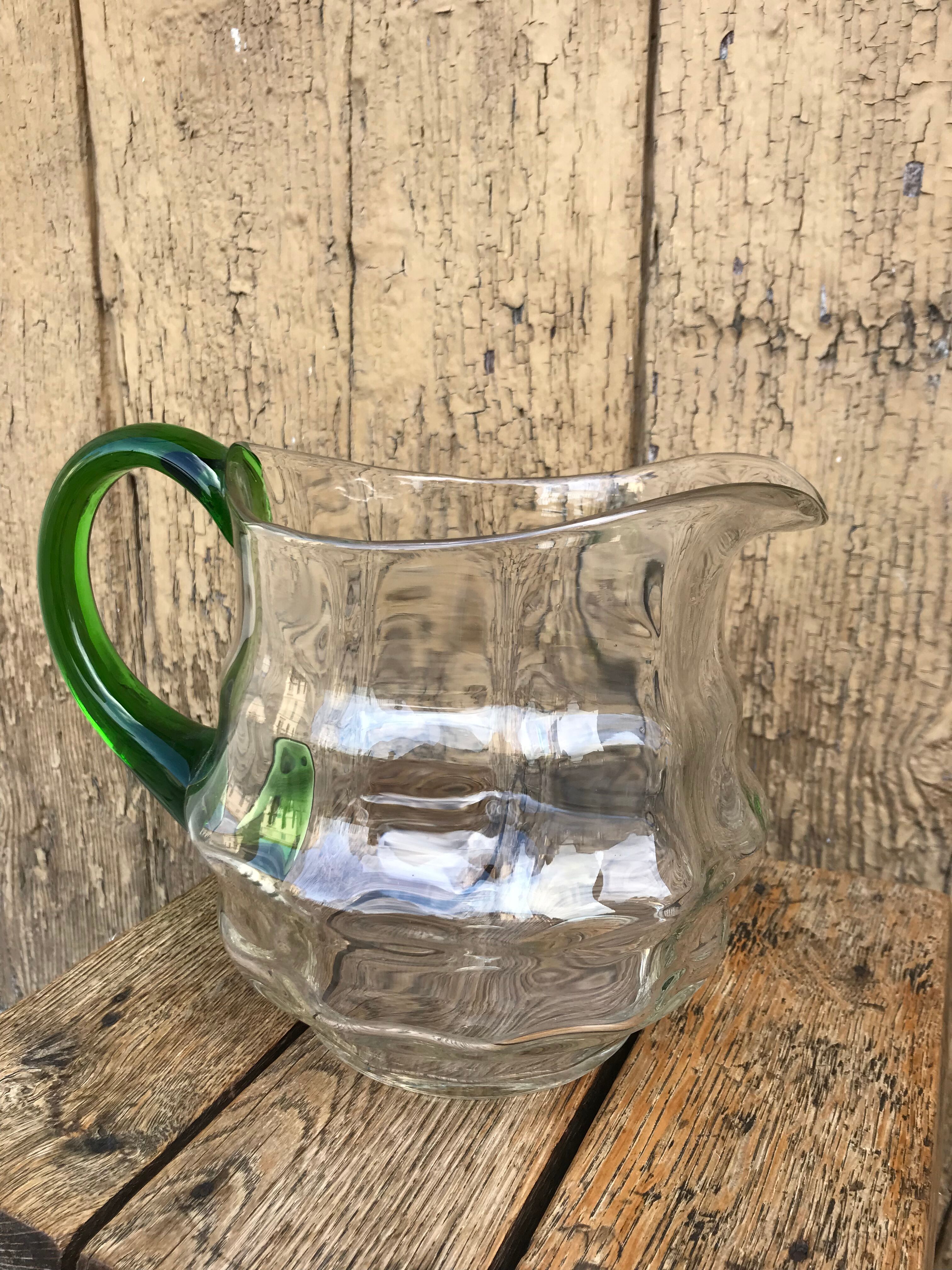 Old glass pitcher
