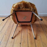 Vintage Moumoute Chair Pelfran Mustard Yellow