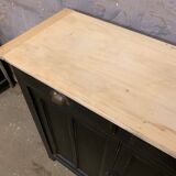Buffet parisien ancien patiné noir 1950