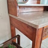 Table dressing table with Art Deco swivel mirror