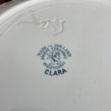Set of 6 flat plates in Maastricht earthenware, Clara model