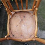 3 chaises de bistrot bois courbé