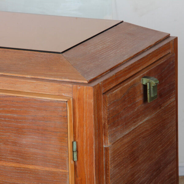 Cerused oak sideboard, French work from the 1940s.