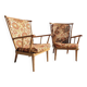 Paire fauteuils éventail esprit scandinave Baumann