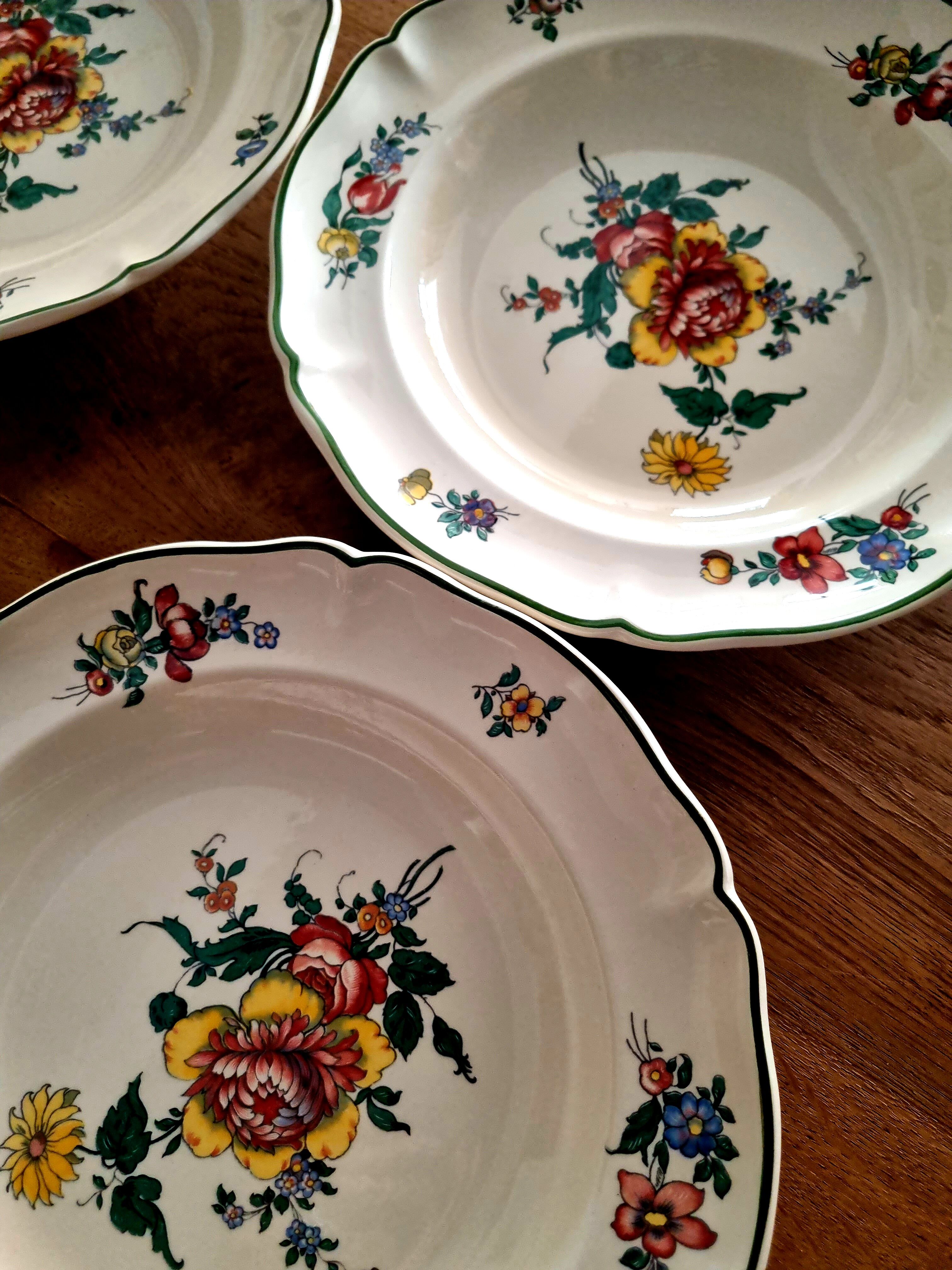 Set of 4 hollow plates Villeroy and Boch 1562