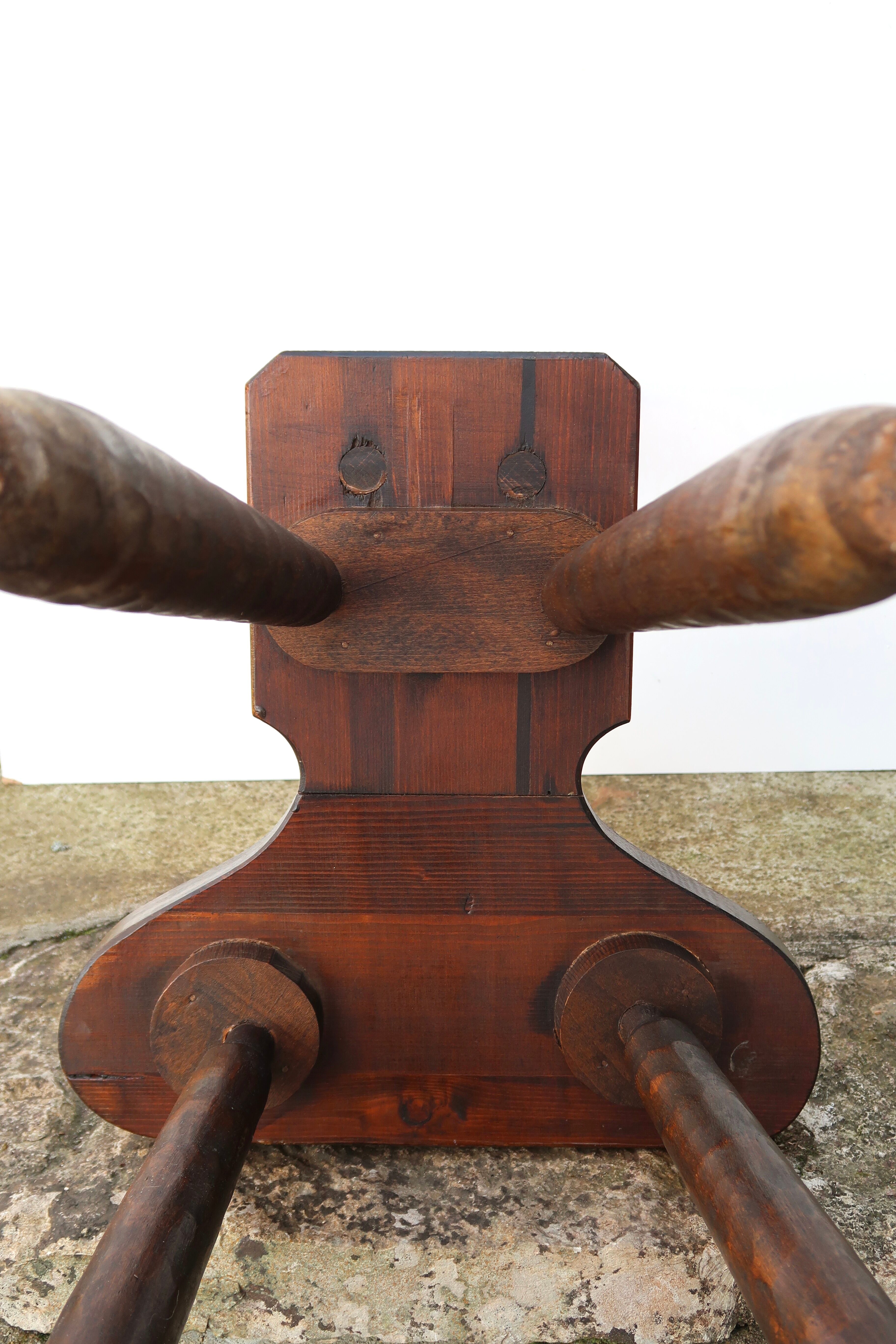 Wooden chair, mountain furniture, 1950s
