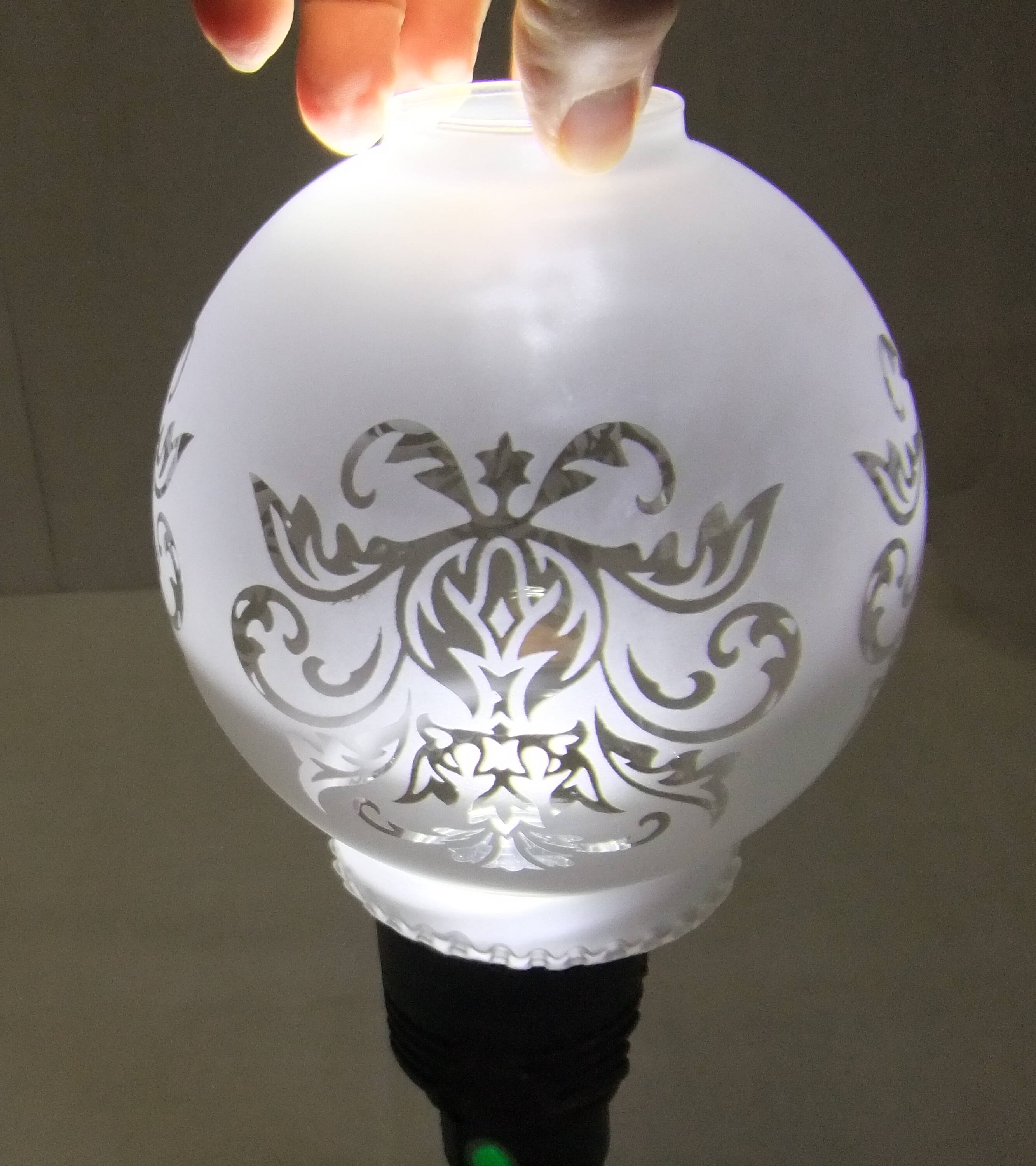 Tulip globe etched glass pendant lamp chandelier wall lamp