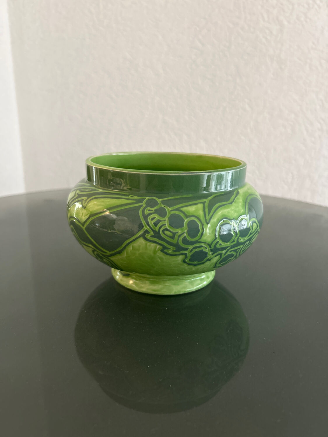 Art Nouveau vase signed Gunnar Wennerberg and dated 1901