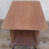 Table served legs compass with wheels 1950s