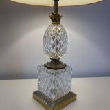 Lampe Ananas cristal verre  1970