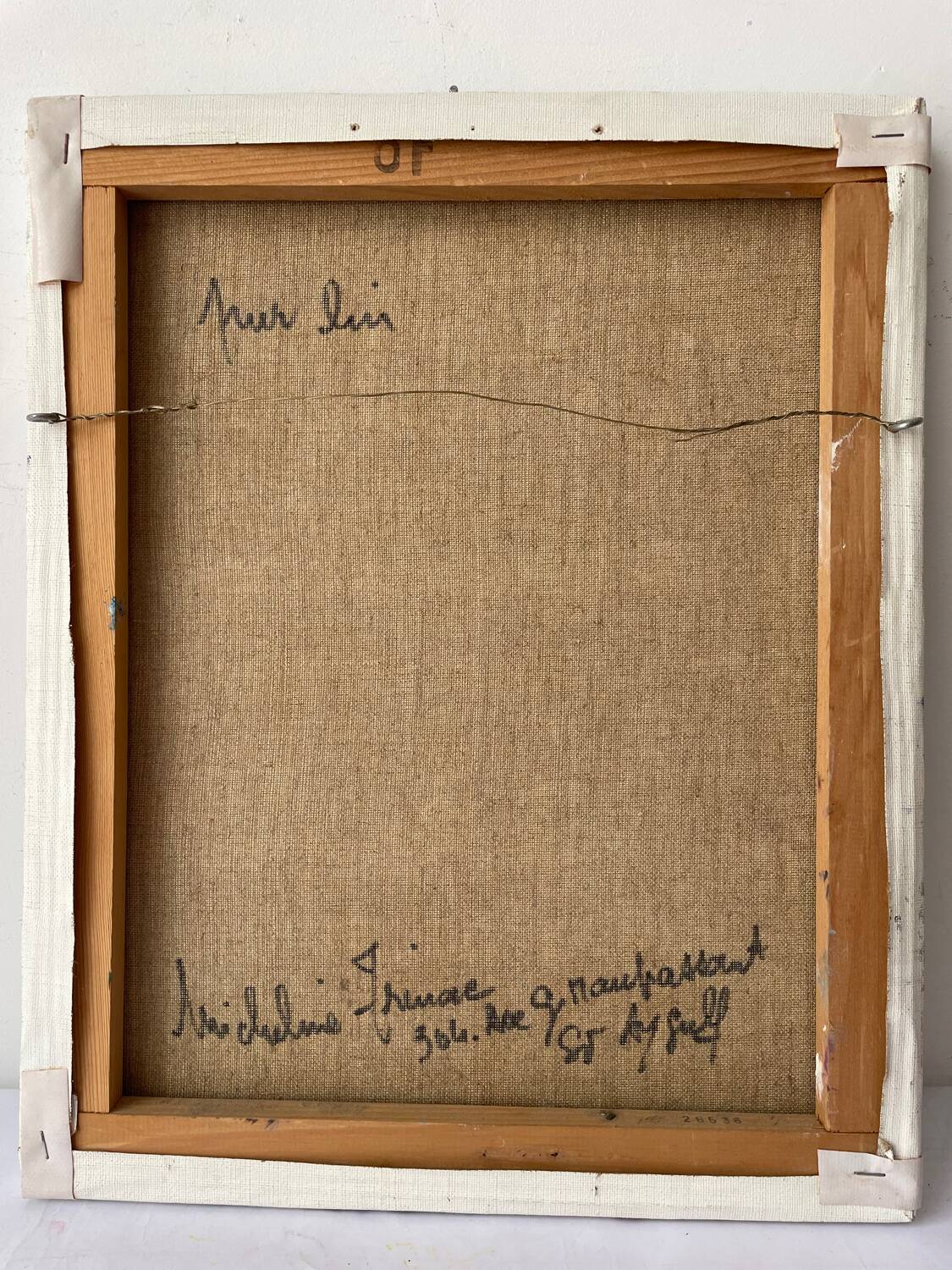 Bouquet fleurs huile sur toile