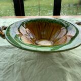 Cup and two baskets glazed sandstone pottery lacourbas with old issoire