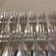 12 silver-plated metal cake forks by Christofle Vendôme 15.2
