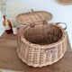 Panier ou besace de pêcheur en rotin