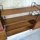 Modular vintage wall unit in teak.