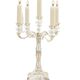 European 5-Head White Candle Holder, Home decor