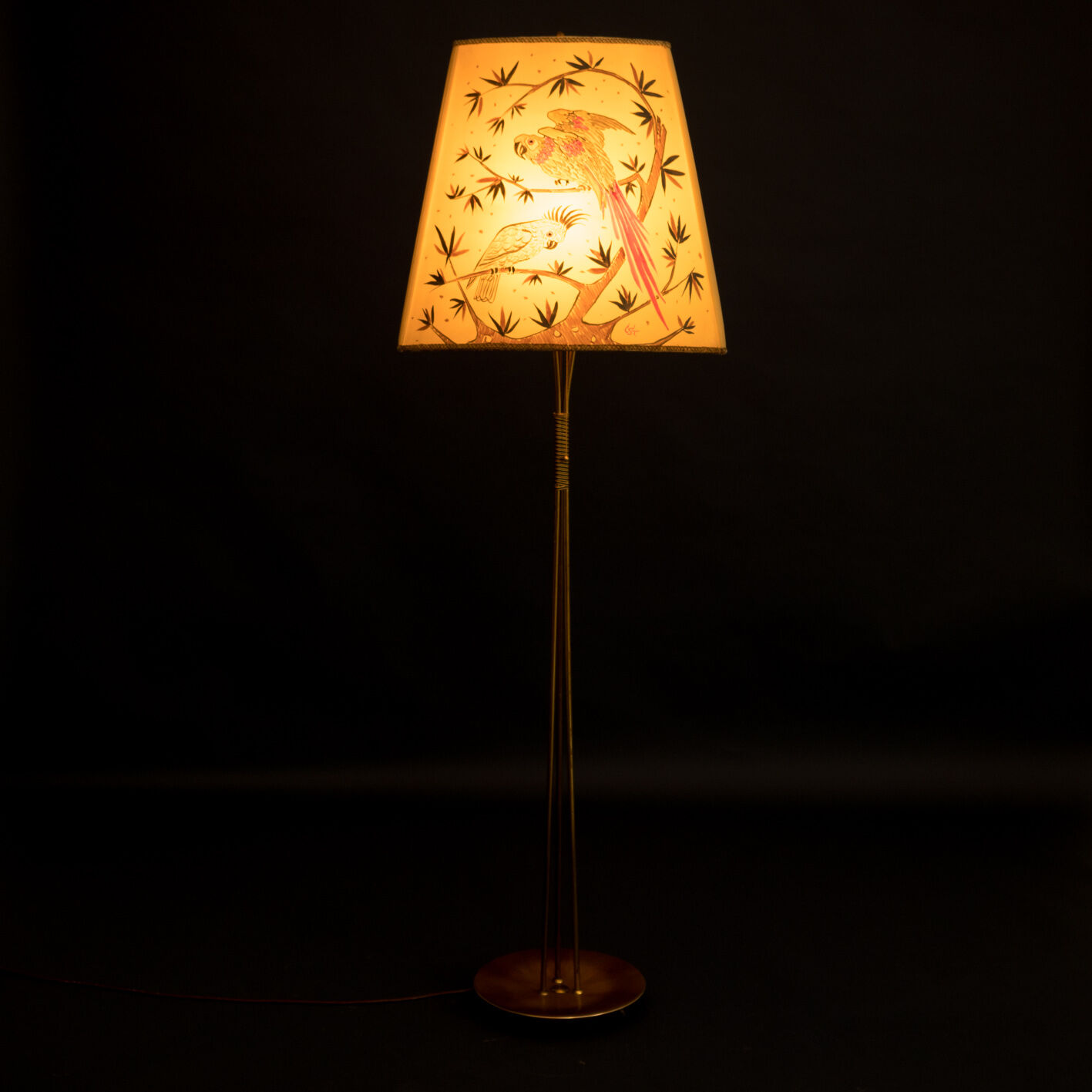 Floor lamp 50s animal print