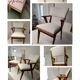Set of 2 50s style chairs refurbished