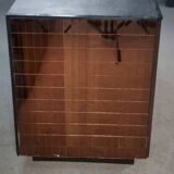 Ensemble de 2 coiffeuses, comptoirs de bijouterie en miroir fumé avec tiroirs, 1970