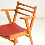 Vintage compass leg chair from the 1950s
