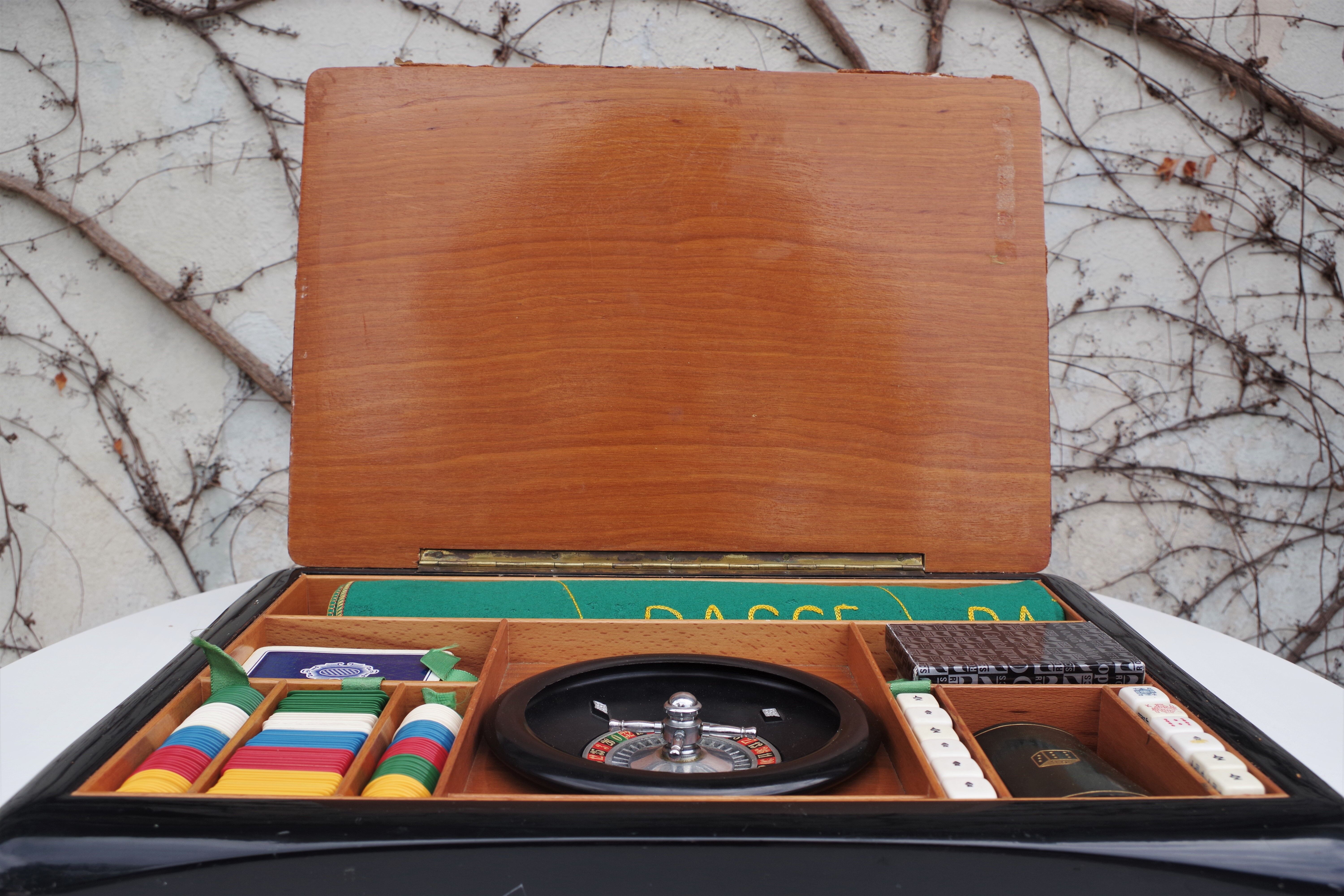 Boîte de Jeu avec Roulette Représentant la Ville de Venise, 1960s