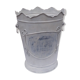 Vintage tin flower pot bucket