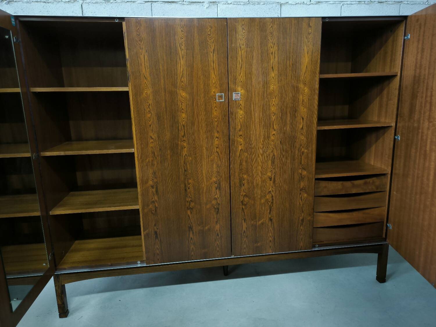 Vintage Scandinavian Rosewood Wardrobe