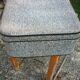 Antique black and white fibroc suitcase