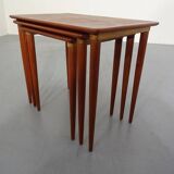 Danish Teak Nesting Tables, 1960s, Set of 3
