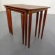 Danish Teak Nesting Tables, 1960s, Set of 3