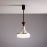 Sölken Leuchten pendant in aluminium and wood