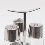 Set of condiments Marianne Denzel salt and pepper, Berndorf, Austria, 1960s