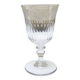 Ancien verre à pied xl – décor floral