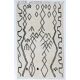 New Moroccan style Tulu Rug Made of Natural Undyed Wool. Custom Options Available