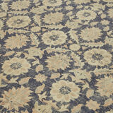 1980s 277 cm x 393 cm beige wool carpet