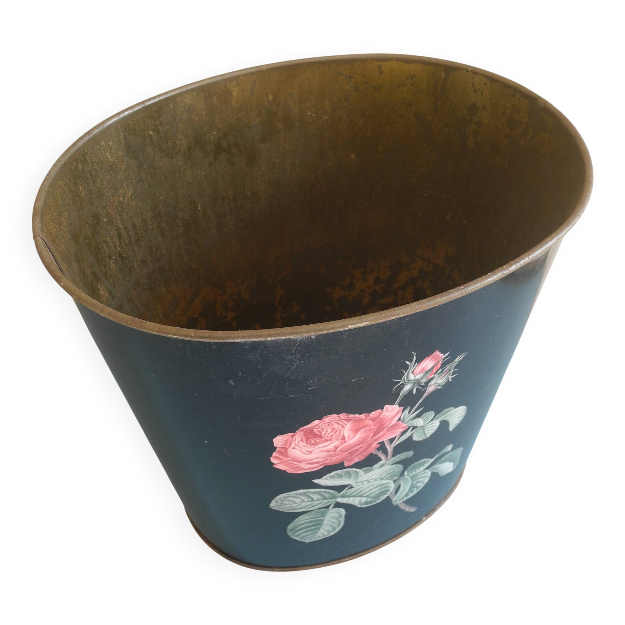 Massilly vintage office waste paper basket