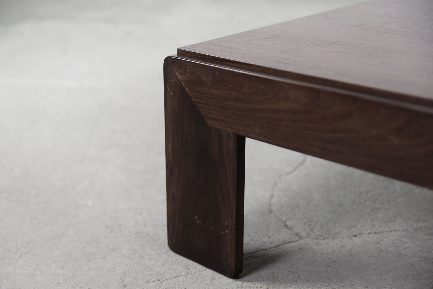 Modern teak coffee table bastiano by tobia & afra scarpa for gavina, 1960s